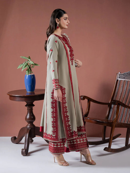 ASIM JOFA-3PC LAWN EMBROIDERED SHIRT WITH LAWN EMBROIDERED DUPATTA AND LAWN TROUSER-BIC-3563